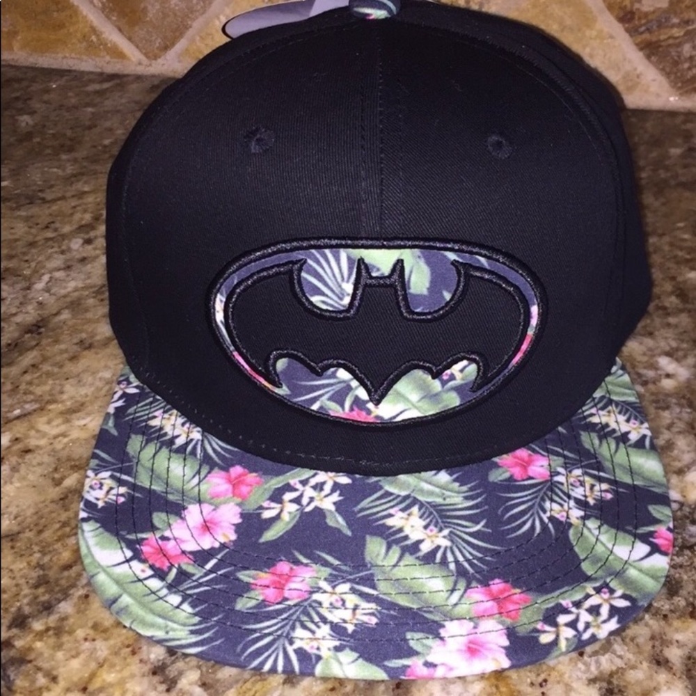 Brand New Floral Print Batman Baseball Cap